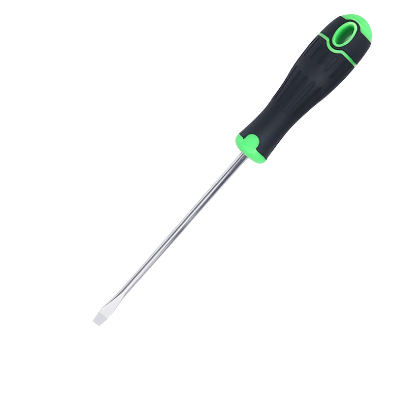 Factory direct supply of chromium-vanadium steel screwdrivers with green handles wholesale, cross and straight alloy steel manual screwdrivers, hand tools undefined