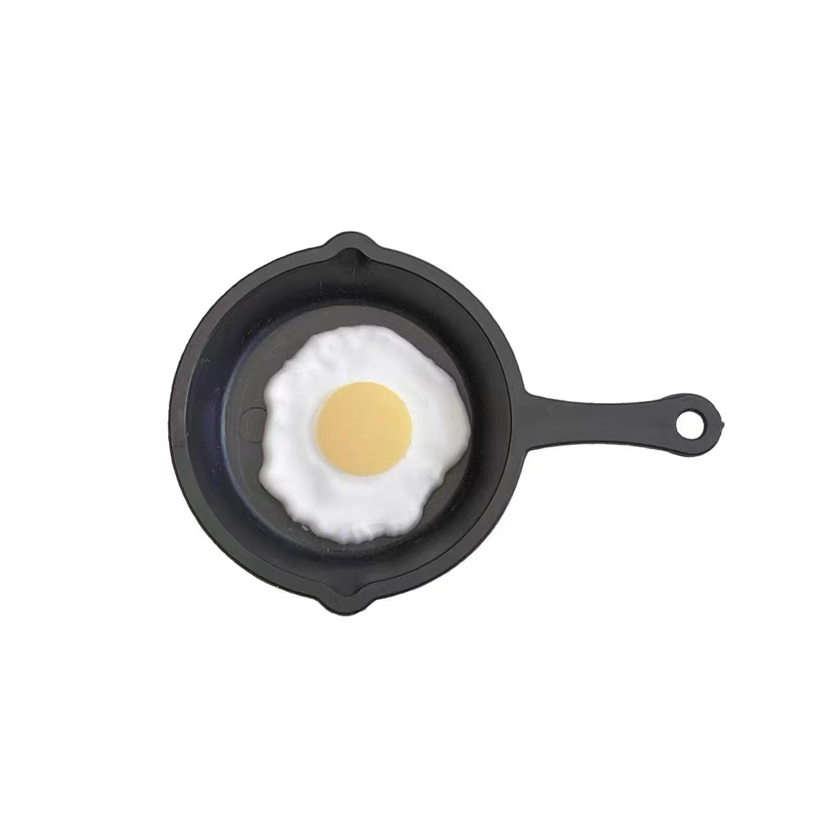 Fun pan-fried egg hair clips, realistic and strange girl hair accessories, student bangs side clips, top clips Item Picture