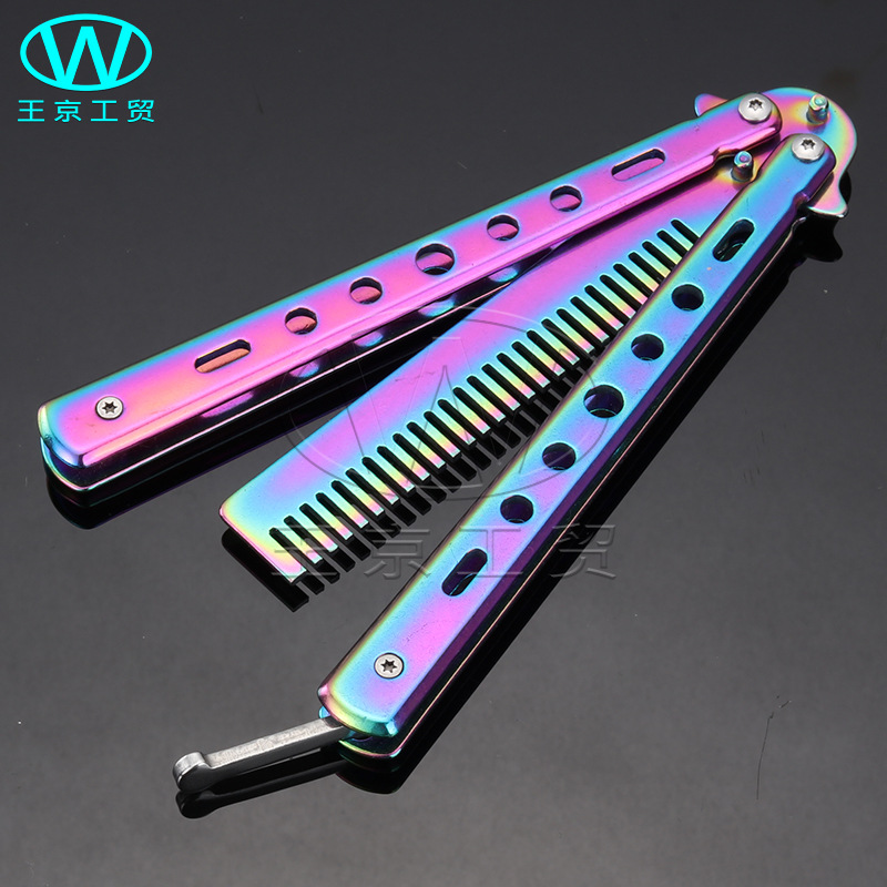 Butterfly folding knife comb practice knife factory wholesale export CSGO Butterfly Competition outdoor toy game knife model Application Scenario