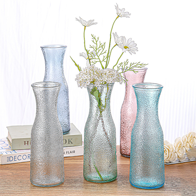 Light luxury creative flower arrangement Ins-style glass vase for living room, dining room, entrance hall, model room, home decoration, hydroponic vase Specification drawing