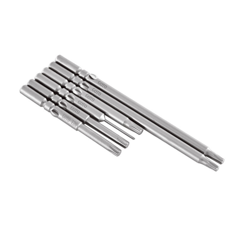Source factory Plum Blossom screwdriver, strong magnetic S2 steel, high concentricity 801 Plum blossom solid electric screwdriver bit Item Picture