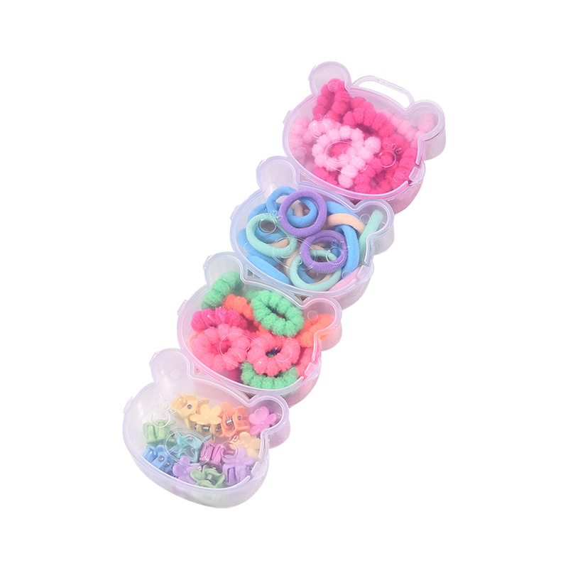 Children's and babies' rubber bands won't hurt their hair. Small buns, little chirps, thumb hair bands, girls' ponytail hair ties, high-elasticity hair accessories Item Picture