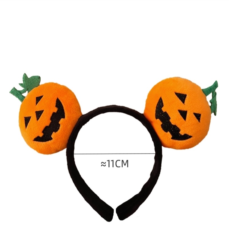 Halloween pumpkin hairband, funny and cute face-washing headband for girls, 2023 Internet celebrity festival party hairpin decoration headwear Item Picture