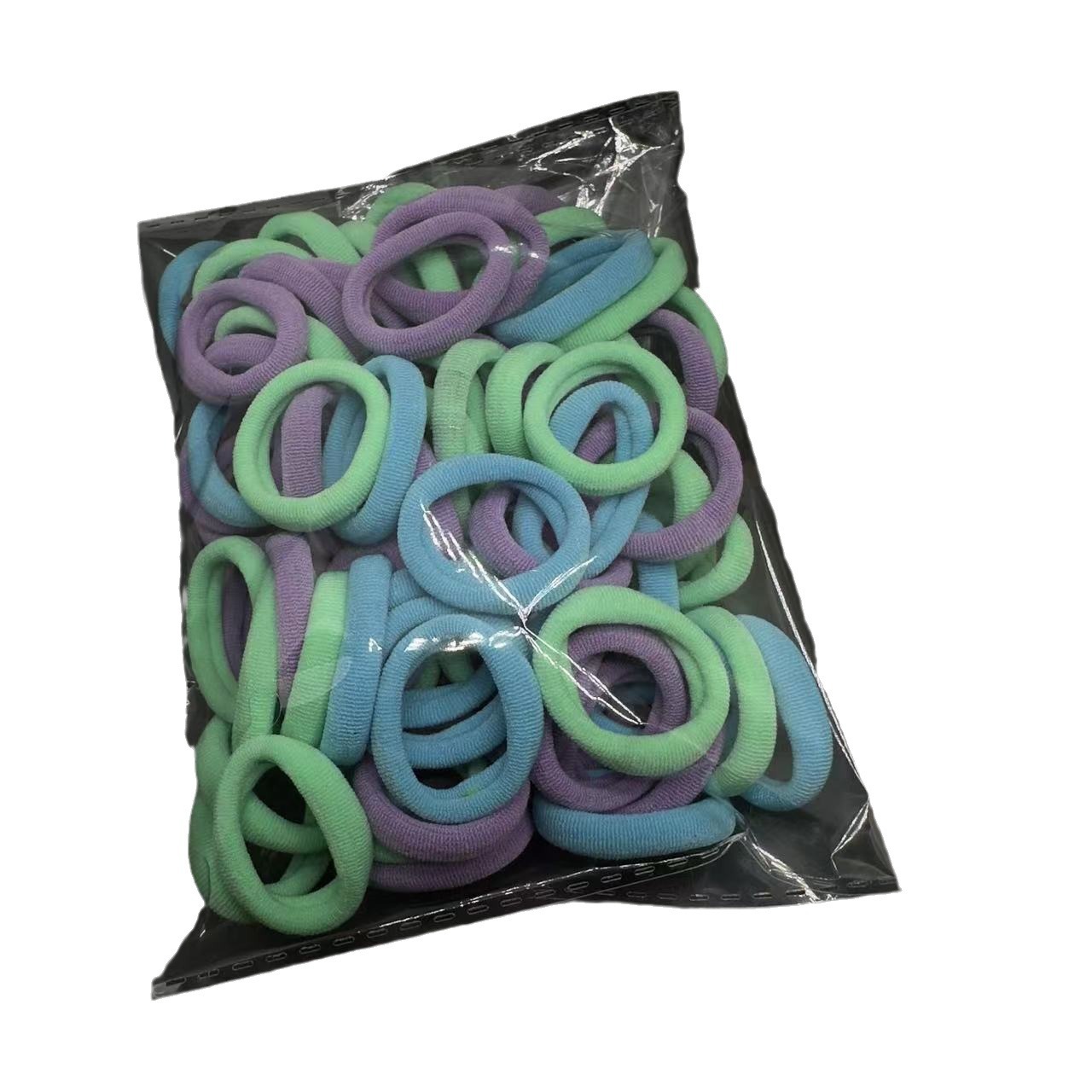 3cm towel hair tie, high-elasticity solid color towel tie, seamless leather band, small gift decoration, hair tie decoration wholesale Item Picture