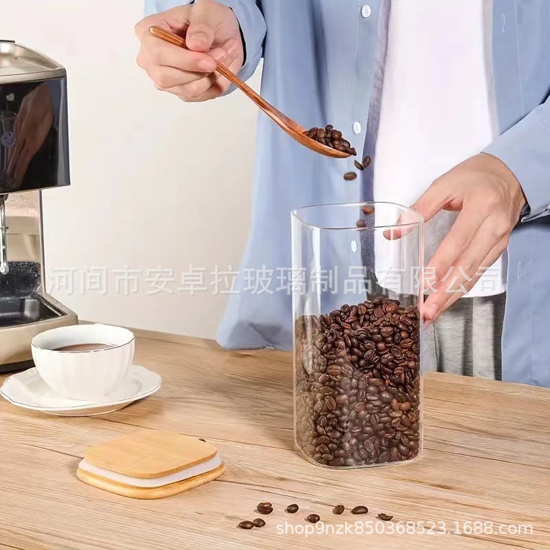 Cross-border exclusive food storage tank set, kitchen storage large capacity 1500ml grain coffee bean container Application Scenario
