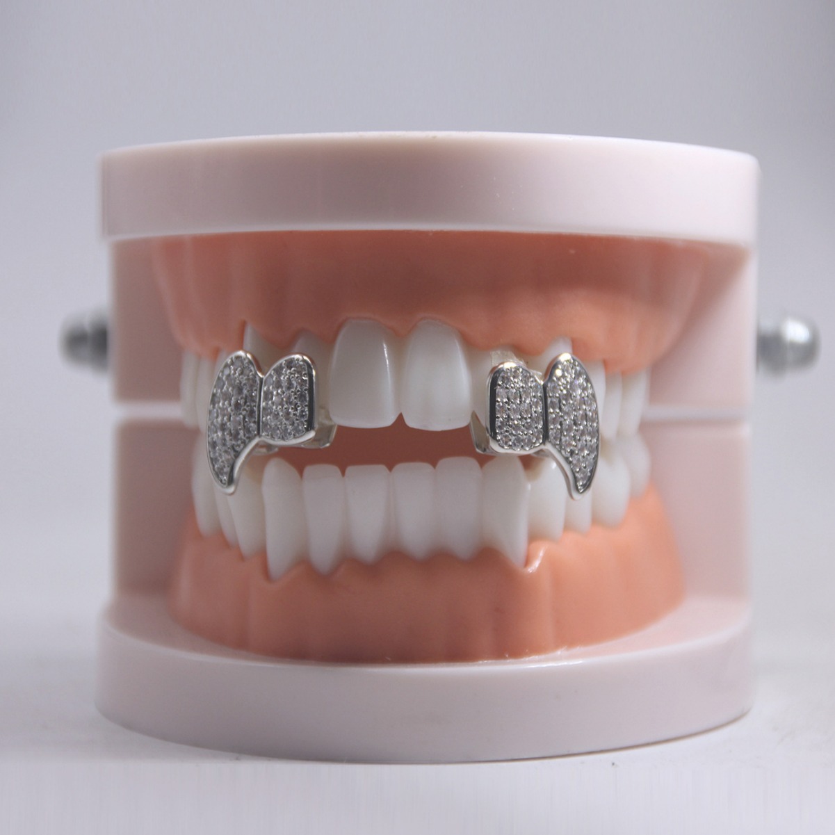New cross-border zirconia hip-hop teeth jewelry from Europe and America, rapper dentures for Halloween teeth grillz Specification drawing