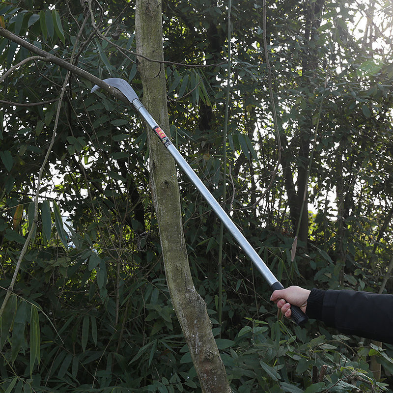 Sickle grass cutter, agricultural tool, extended handle, sickle grass cutter, magic tool, manual firewood cutting, pruning, firewood cutting frame, tree cutting undefined