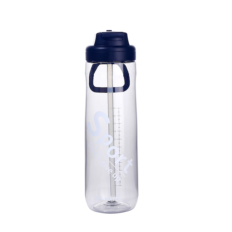 Wholesale of colorful couple sports straw water cups 2024 Summer new style student plastic cups travel water bottles Item Picture