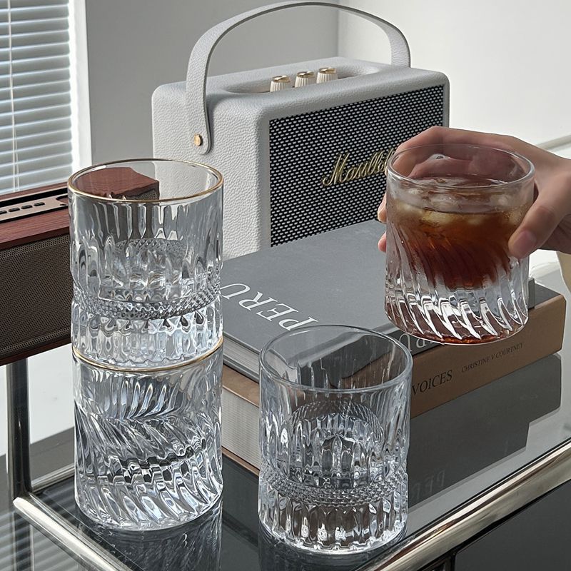 Bolimei European-style wine glasses, glass wine glasses, household glass cups, high appearance level transparent water cups, glass cups details Picture