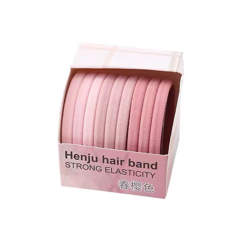 Candy-colored braided hair ties and hair bands do not damage hair. 2022 new style rubber band women's hair tie decoration rubber band Item Picture