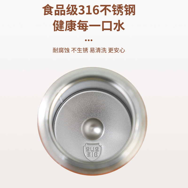New 304 stainless steel creative cartoon pea cup, student portable water cup, smart temperature bouncing lid insulated cup Application Scenario