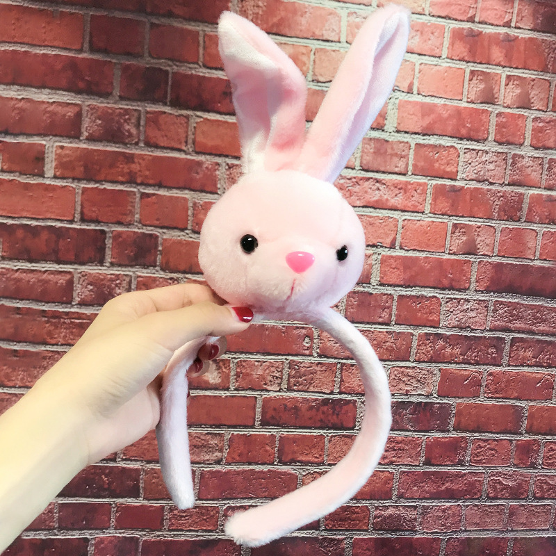Internet-famous oversized rabbit figurine, hair band, rabbit ears, adult headwear, hair band, hair clip, rabbit hair decoration for women Application Scenario