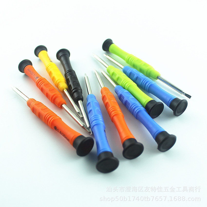 Wholesale cross-head/flat-head mini screwdrivers, mobile phone disassembly tools, toy screws, screwdrivers T2 full figure