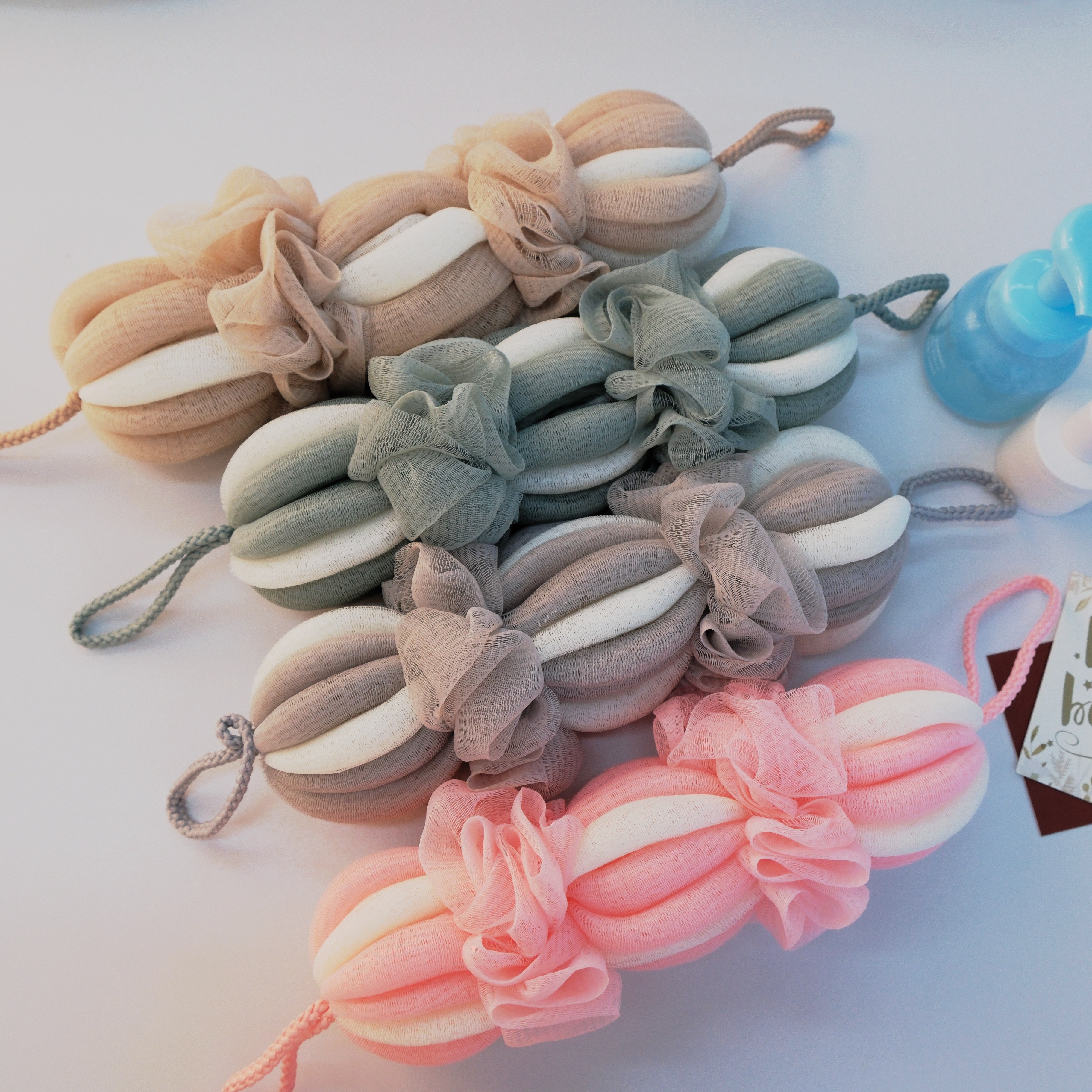 【 Qingzhi 】 Back bath sponge, bath ball, bath sponge, bath brush, bath strip, bath towel, back scrubbing, bathing wonder, cleaning supplies