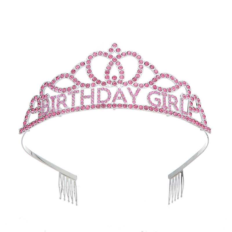 Happy birthday! Crown hair accessory, Xiaohongshu Birthday, Crown hair band, cake, crown decoration, Little princess crown Item Picture