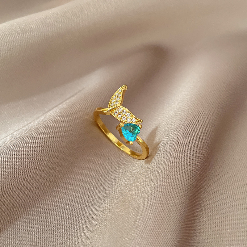 【 Real Gold 】 Korean version super flash Zircon ring with adjustable opening, simple jewelry, Japanese-style ring couple rings Specification drawing