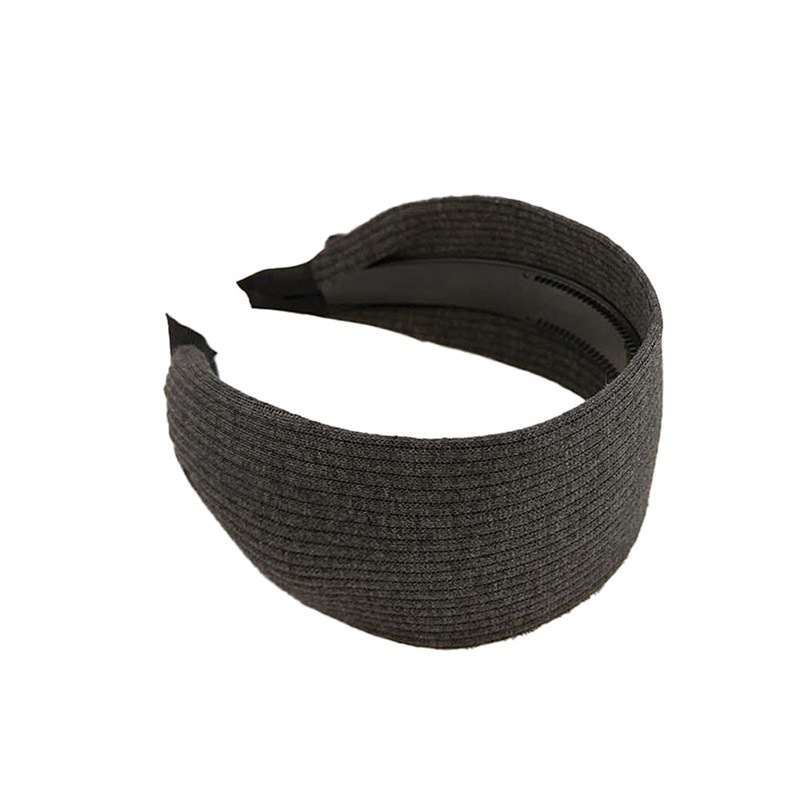 The same Korean-style knitted hairband as Yi Mengling's, a high-end headwear with a wide pit strip on the top of the head for women Item Picture