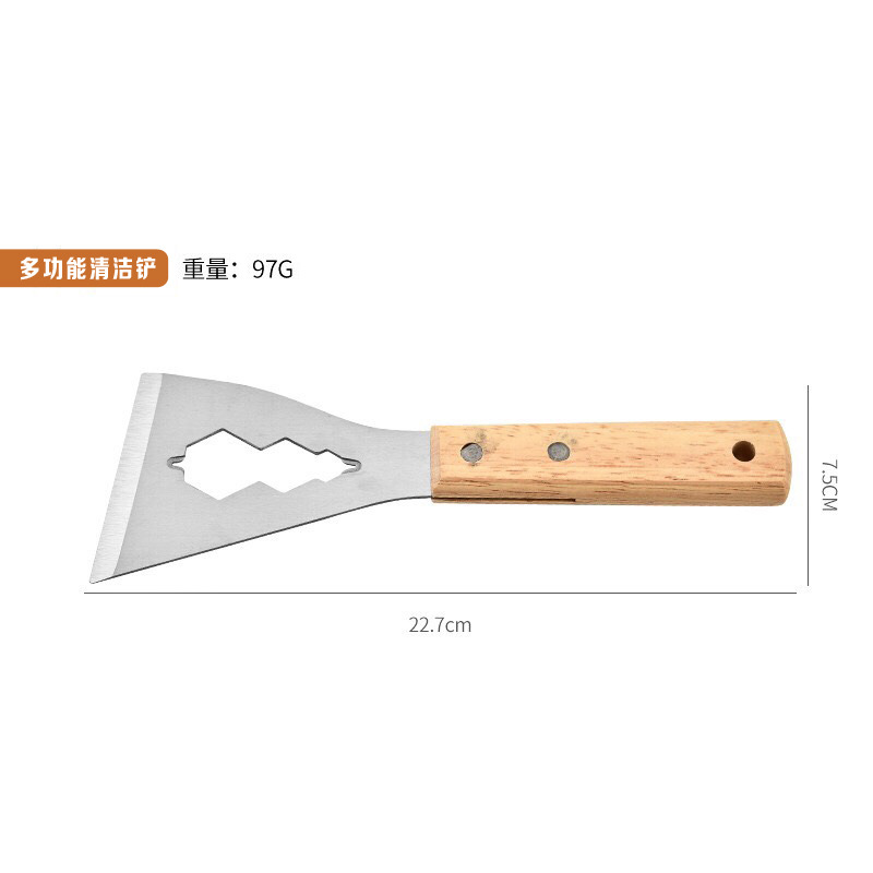 Thickened stainless steel cleaning scraper, grouting scraper, putty scraper, cement scraper, glue removal scraper, multi-functional decoration tool scraper Application Scenario