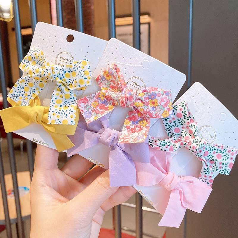 Summer new bow children's hair clips, cute and popular hair accessories, baby princess hair clips, side bangs clips details Picture