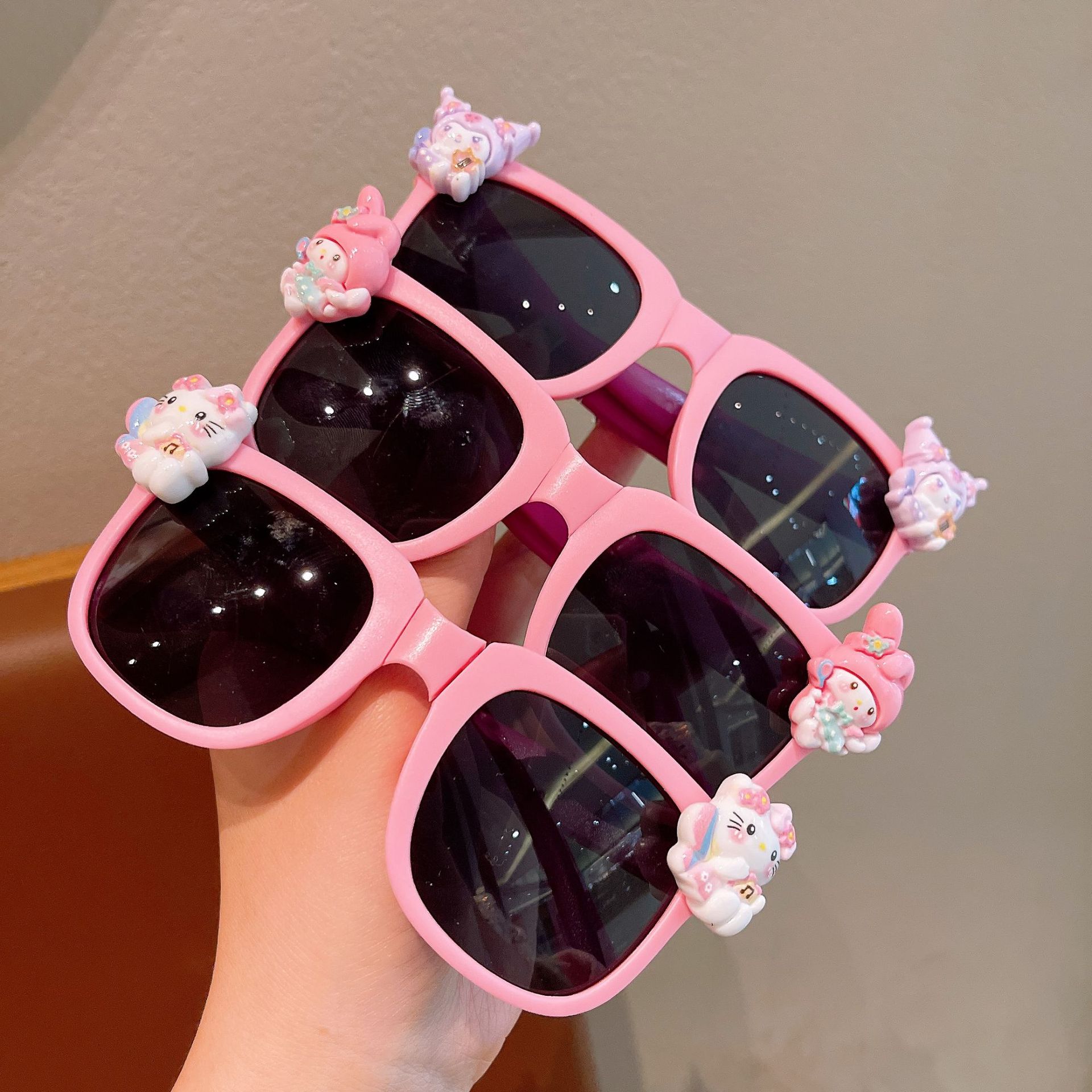 New children's glasses, Katon Kulomi sun protection sunglasses for boys and girls, folding sunglasses, cute little ones details Picture