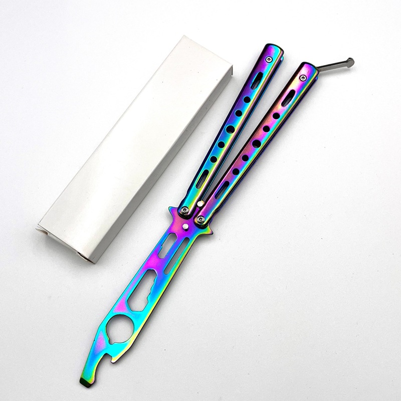 Multi-functional butterfly swing knife, uncut portable folding fancy practice knife, bottle opener, wrench, screwdriver in stock undefined