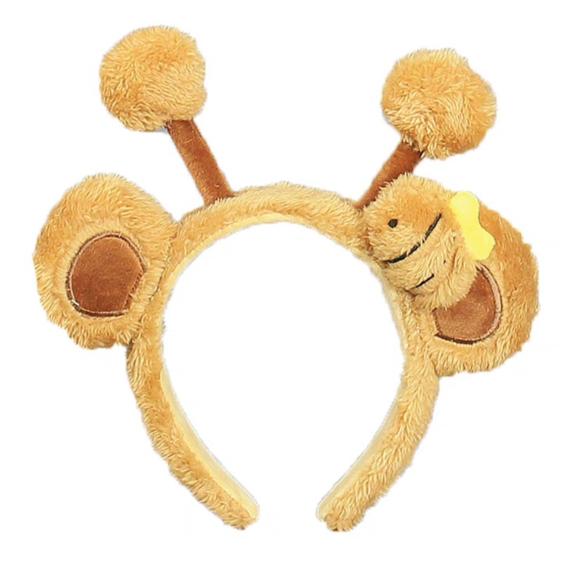 Cute plush bee hair band, cartoon headband, face wash, funny hair clip, adult headwear, children's photo performance hair accessory Item Picture