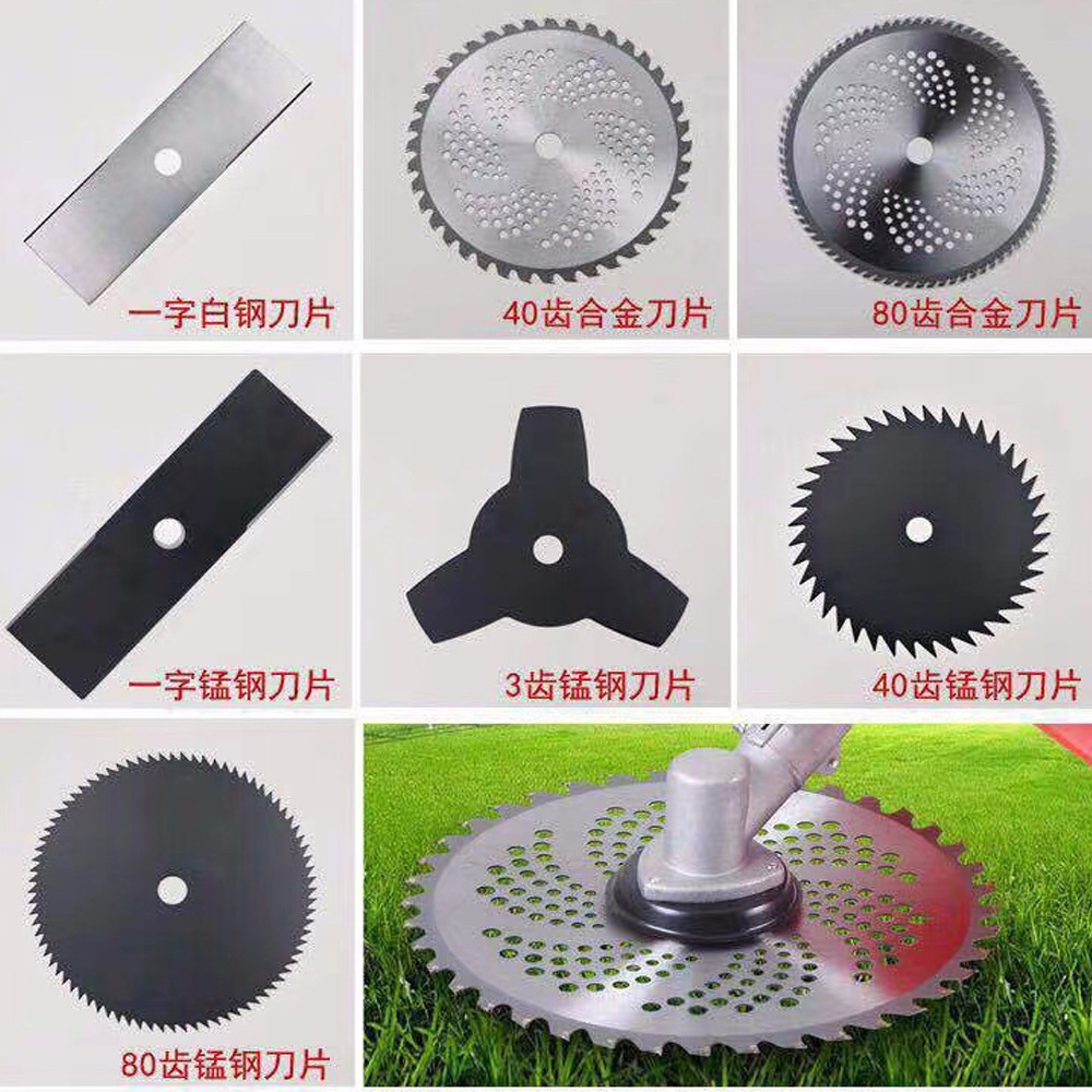 Lawn mower alloy blades 40, 60, 80 tooth round alloy saw blades, lawn mower brush cutter, lawn mower saw blade accessories full figure