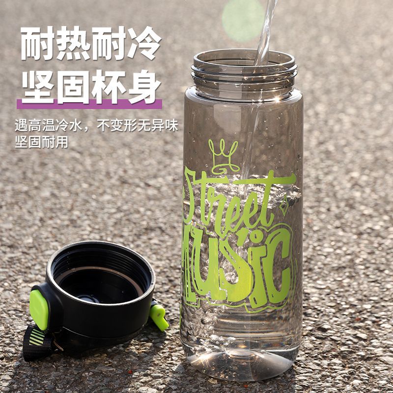 Summer high-appearance-level student plastic sports water cup, large-capacity anti-drop and heat-resistant portable space cup for both men and women, custom-made Specification drawing