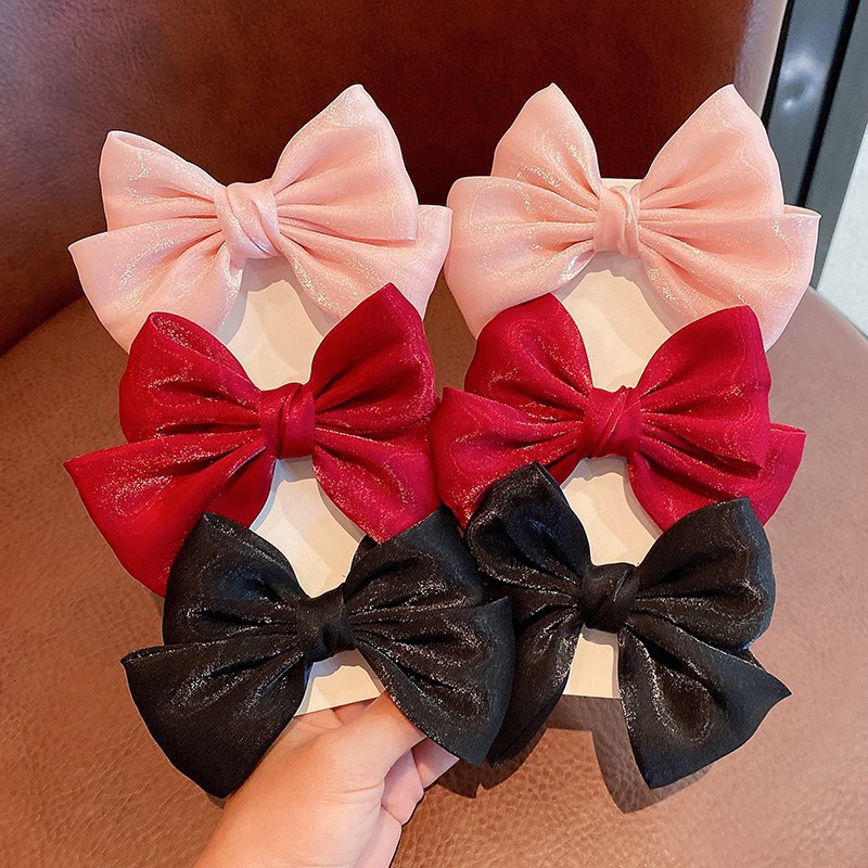 Children's hair clips, girls' princess crown bow headwear, girls' non-damaging hair clips, hair accessories, baby Hanfu accessories Specification drawing