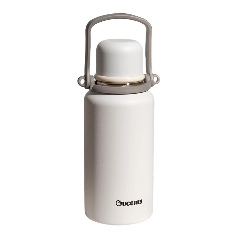 Best-selling high-appearure-level insulated kettle, handle, large-capacity insulated cup, portable double-layer stainless steel water cup for office and outdoor use Item Picture