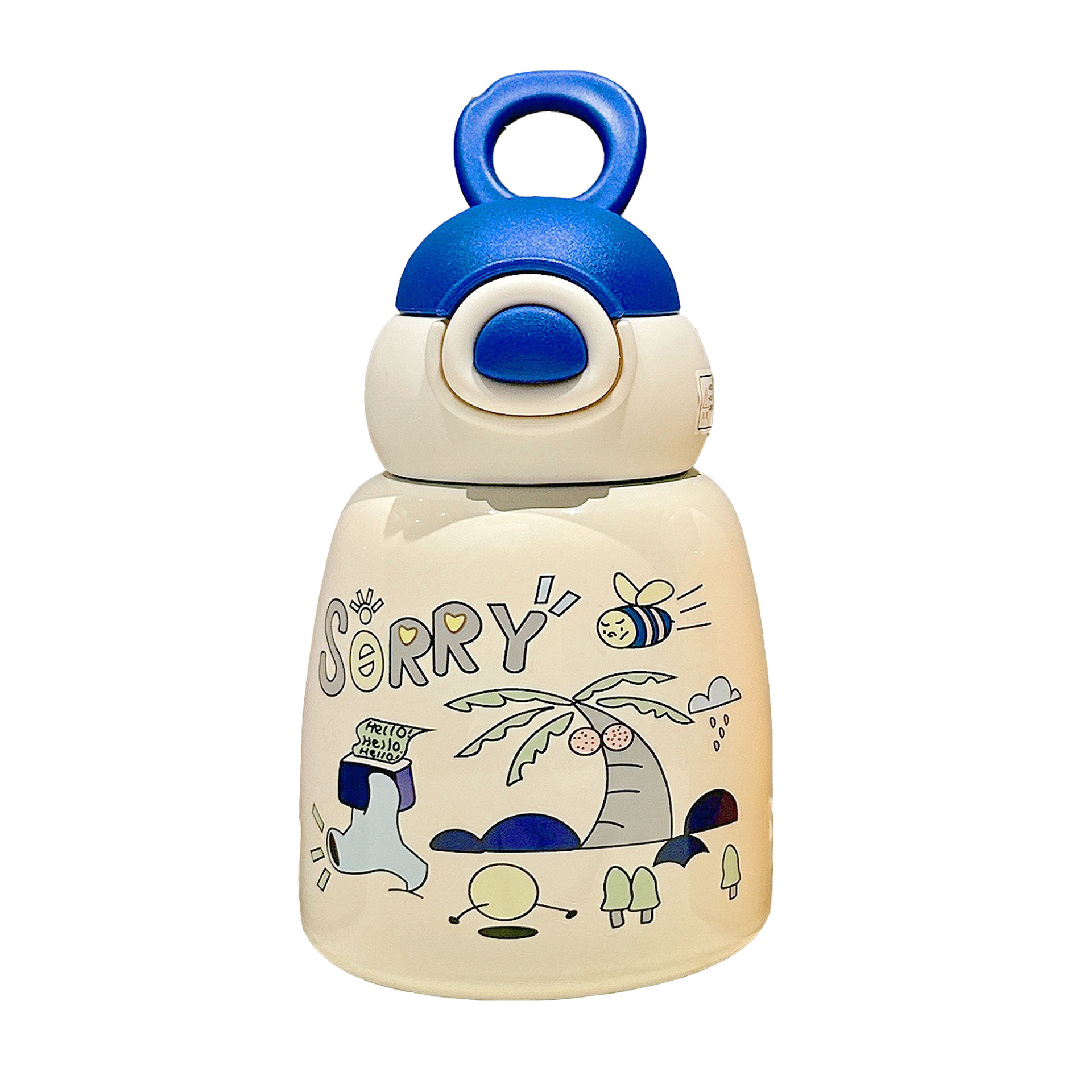 Cute thermos cups, cartoon graffiti, student bellies, straw cups - join hands to enhance your appearance level. Fashionable portable cups Item Picture