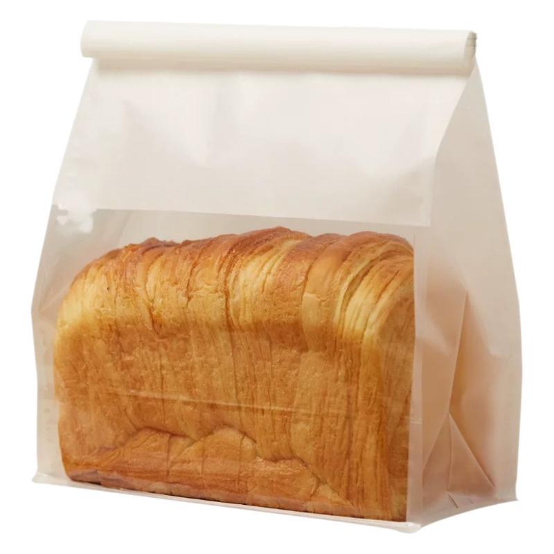Toast bread packaging: cotton paper, cowhide, windowed transparent bread slices, 250-450g bag, rolled edge, wire sealed bag Item Picture