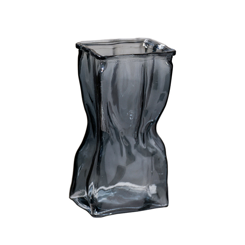 Ins-style glass vase, simple and transparent hydroponic vase, Nordic home flower arrangement small vase, living room decoration item Item Picture