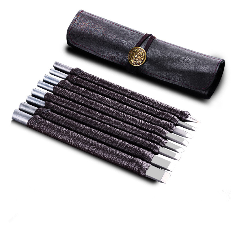 Factory wholesale of seal engraving knife tool sets, tungsten steel engraving knives, wood carving knives, stone seal engraving tools, and hard alloy knives Item Picture