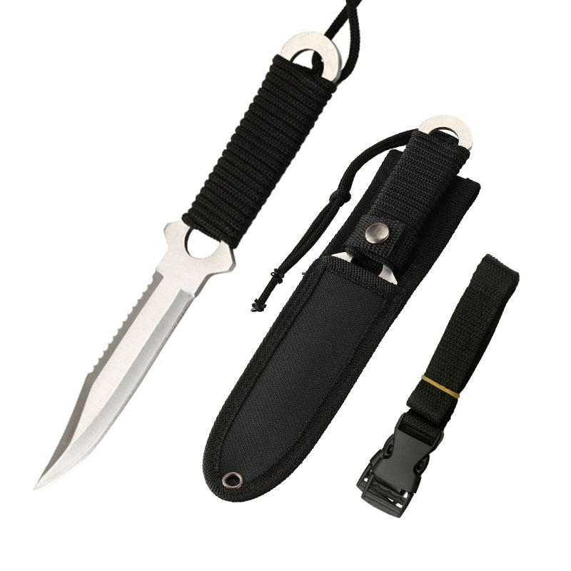 High-hardness, sharp tactical knife for the wild, outdoor knife, portable small straight knife, non-folding knife for wilderness survival, survival knife undefined