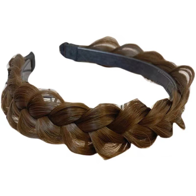 Fishbone braid, hair band, wig, braided hair, youthful hairpin, atmosphere, Korean-style headwear Item Picture