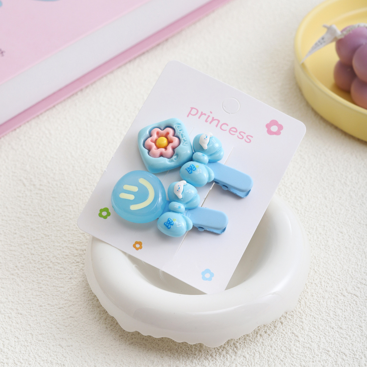 New Capibara hair clips, cute children's hair clips, bangs, broken hair clips, girlish and sweet girl hair clips and hair accessories Specification drawing