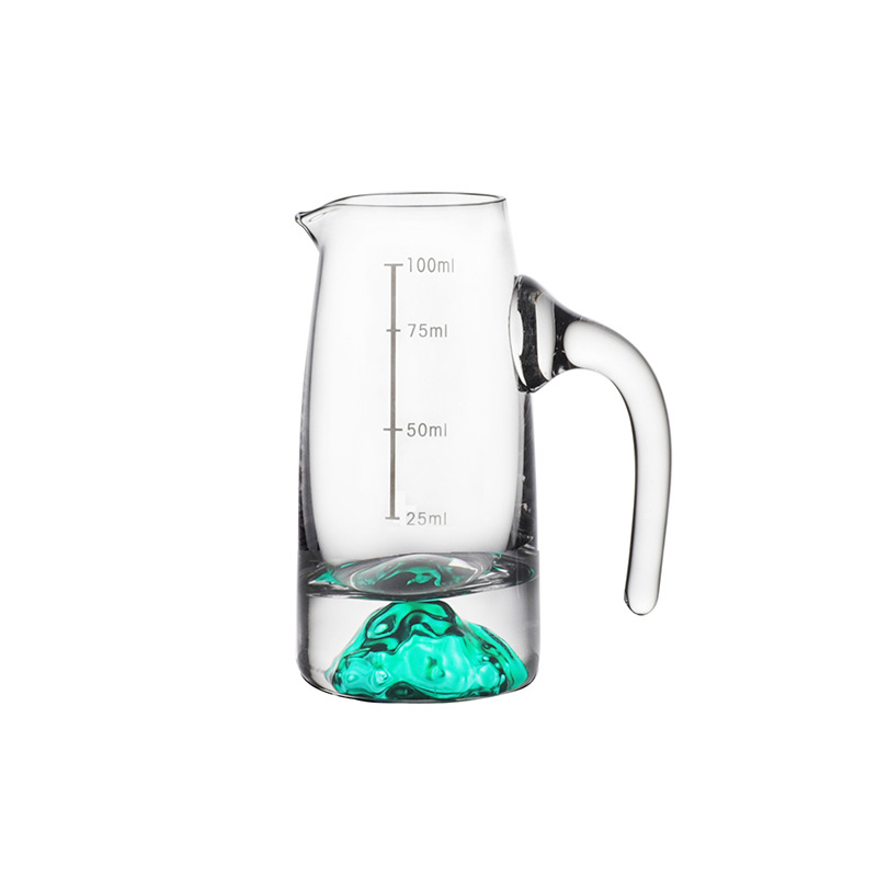 Household white spirit cup and wine dispenser set, high-end ice mountain 100ml wine dispenser pot, small wine cup, commercial Chinese wine utensils Item Picture