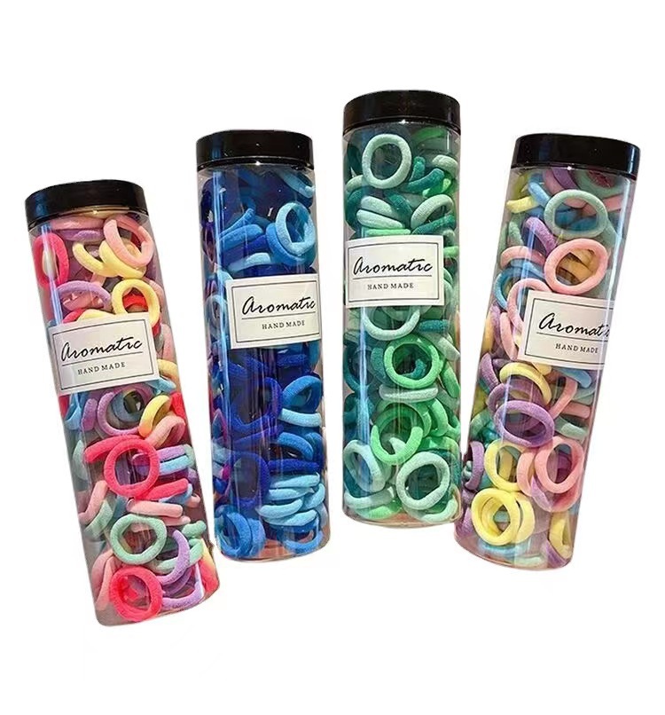 The new 2023 children's hair band is not harmful to hair. It features a high-elasticity girls' hair tie, a Korean-style hair tie for girls, and a ponytail band Item Picture