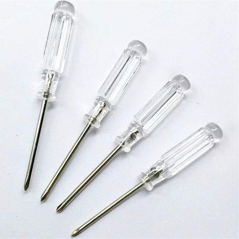 Crystal screwdriver, transparent 3MM/2.5MM cross-head screwdriver, toy, battery box, gift Item Picture