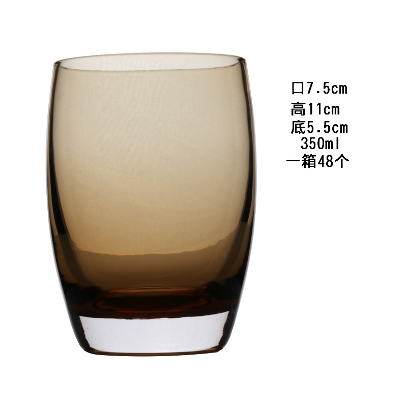 Direct-sale glass water cups, glass cups, colored cups, raw color cups, guest room mouthwash cups, tea cups, beverage cups, hotel supplies Item Picture