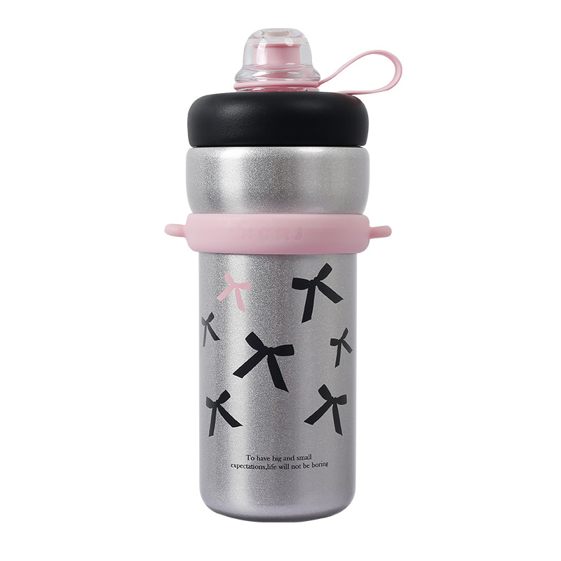 High-appearance-level women's large-capacity insulated cup, portable household ice cup, tea-water separation cup, backpack type direct drinking water cup Item Picture