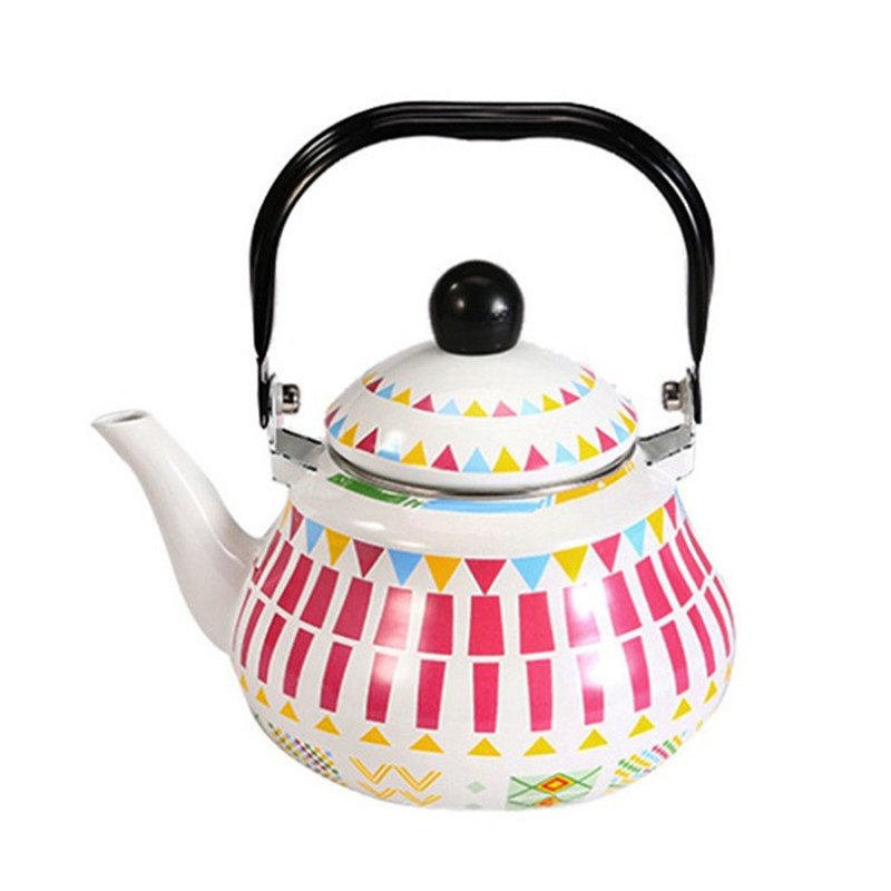 Middle Eastern enamel kettles, enamel enamel teapots, cooling water kettles, boiling water kettles, restaurant household tea kettles, enamel oil kettles, gas Item Picture