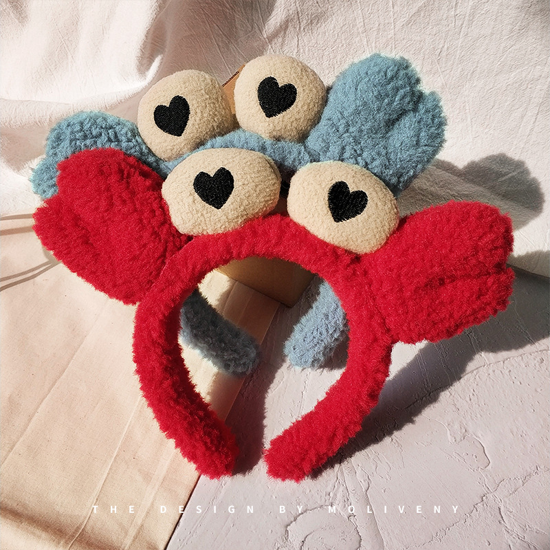 Korean Internet celebrity Big crab facial hair band, cute hair accessory, anti-slip hair clip for women, simple hair tie and hair accessory full figure