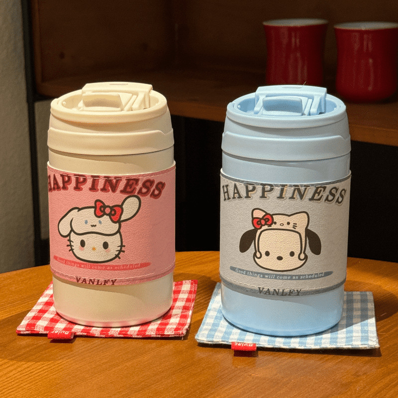 Original ins insulated cup, high appearance level, cute for girls, new portable 304 stainless steel water cup, hand-held details Picture