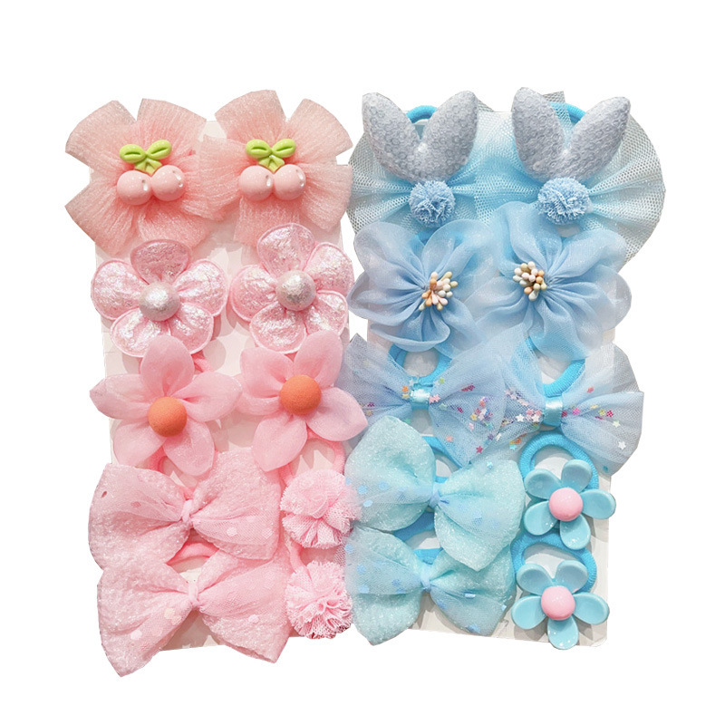 New children's hair bands, princess hair accessories, sweet and cute girls' hair flowers, rubber bands, baby hair ties, flower hair accessories, hair ties Item Picture