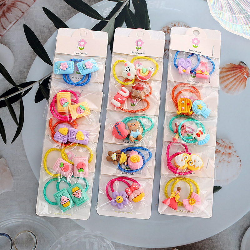 Children's rubber bands are not harmful to hair, have good elasticity, are cute headwear, baby headbands, girls' hair ties, and little girls' hair accessories details Picture