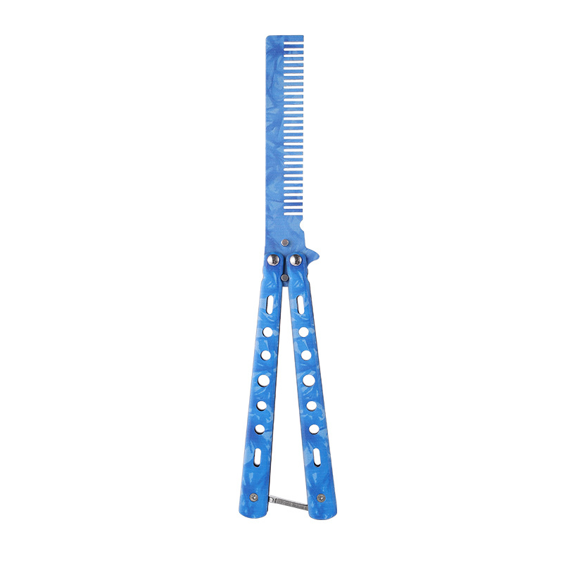 3D comb, butterfly comb, practice knife, practice comb, folding comb, the same toy as csgo game, knife swinging training tool undefined