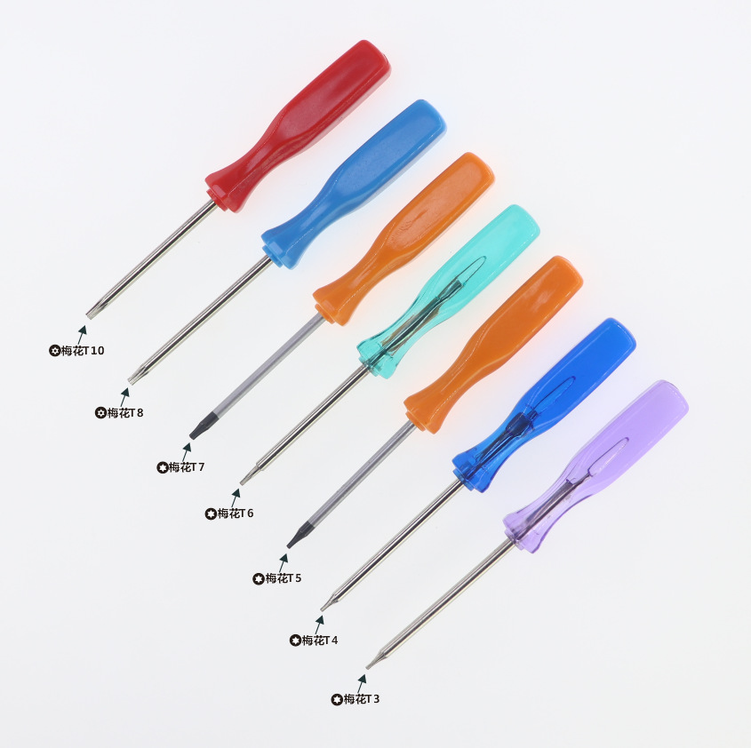 Cross-shaped star-shaped screwdriver T3, T4, T5, T6, T7, T8, T10, with holes, ROHS, EU environmental protection Application Scenario
