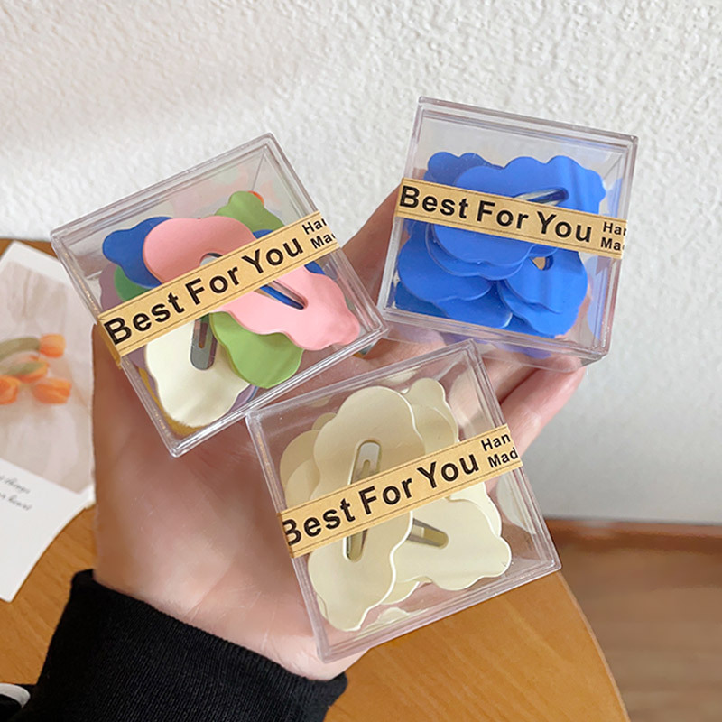 New candy-colored cloud bb clip, simple oval bangs, small clips, side clips and hair accessories Specification drawing